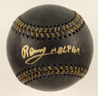 Ronny Mauricio Signed OML Black Leather Baseball Inscribed "#LFGM" (USA SM & JSA) at PristineAuction.com