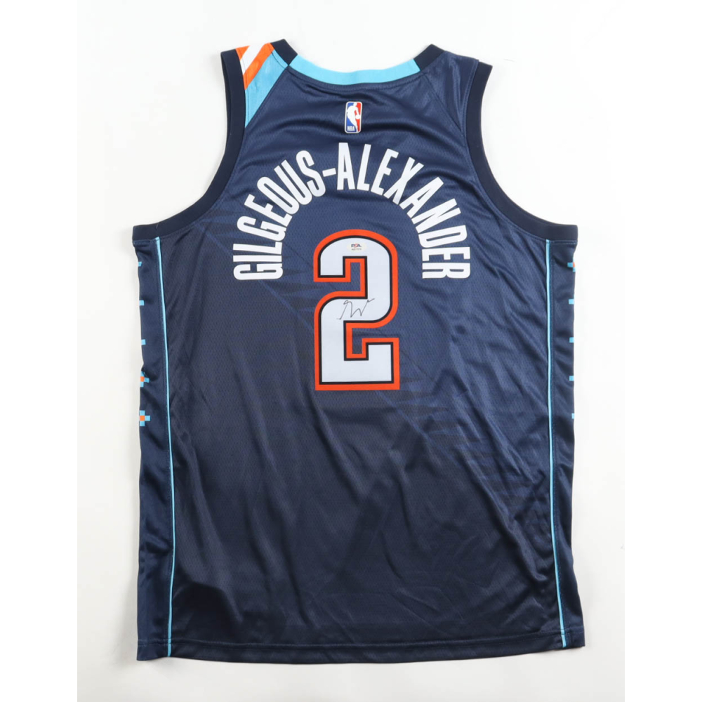 Shai Gilgeous-Alexander Signed Thunder Nike Authentic Jersey (PSA) at PristineAuction.com