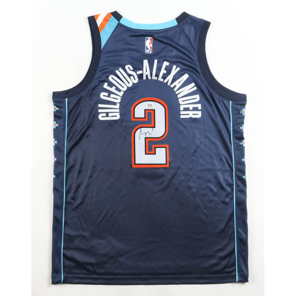 Shai Gilgeous-Alexander Signed Thunder Nike Authentic Jersey (PSA) at PristineAuction.com