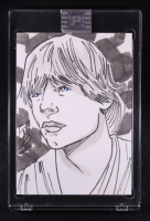 Luke Skywalker | Star Wars | Sketch Card by Tom Hodges (1/1 Original Art) at PristineAuction.com
