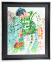 Joe Namath Signed Jets Custom Framed Leroy Neiman Art Print Display Inscribed "Broadway" (PSA) at PristineAuction.com