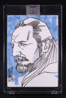 Qui Gon Jinn | Star Wars | Sketch Card by Tom Hodges (1/1 Original Art) at PristineAuction.com