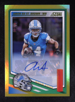 Amon-Ra St. Brown 2025 Score Signatures Gold Zone #142 #01/50 at PristineAuction.com