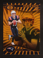 Drake Maye 2024 Panini Illusions Trophy Collection Orange #59 RC at PristineAuction.com