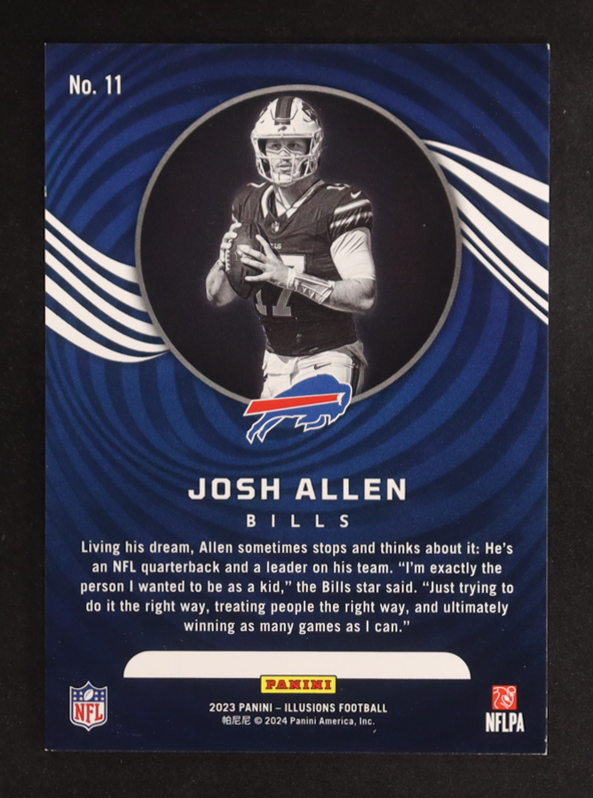 Josh Allen 2023 Panini Illusions Bronze #11 #292/499 at PristineAuction.com Josh Allen 2023 Panini Illusions Bronze #11 #292/499 at PristineAuction.com