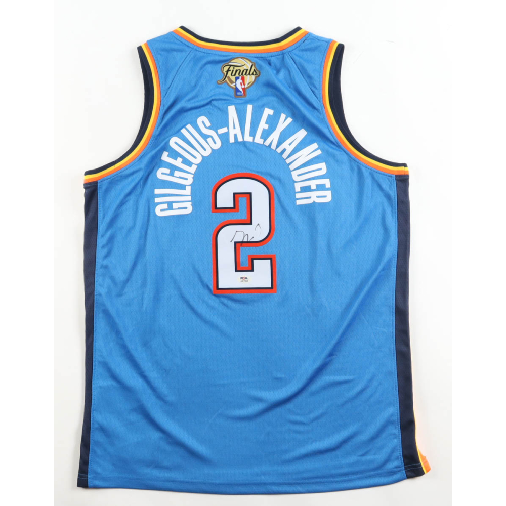 Shai Gilgeous-Alexander Signed Thunder Nike Authentic Jersey (PSA) at PristineAuction.com