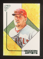 Mike Trout 2021 Topps Gallery Modern Artists Green #MA16 #052/250 at PristineAuction.com