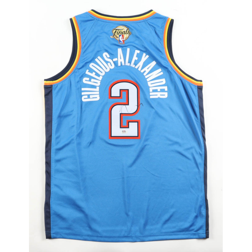 Shai Gilgeous-Alexander Signed Thunder Nike Authentic Jersey (PSA) at PristineAuction.com