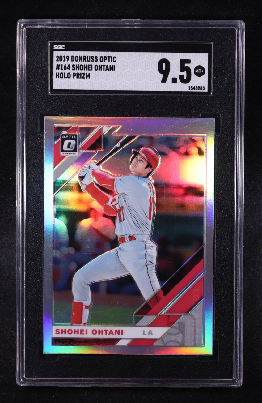 Shohei Ohtani 2019 Donruss Optic Holo #164 (SGC 9.5) at PristineAuction.com Shohei Ohtani 2019 Donruss Optic Holo #164 (SGC 9.5) at PristineAuction.com
