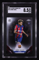 Lamine Yamal 2023-24 Topps Chrome UEFA Club Competitions #64 RC (SGC 8.5) at PristineAuction.com