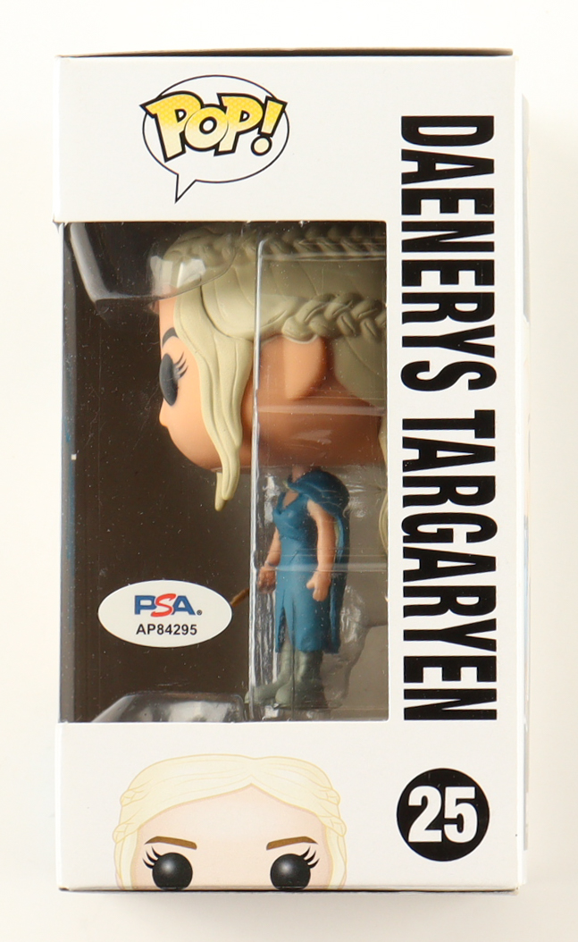 Emilia Clarke Signed "Game Of Thrones" #25 Daenerys Targaryen Funko Pop! Vinyl Figure (PSA) at PristineAuction.com Emilia Clarke Signed "Game Of Thrones" #25 Daenerys Targaryen Funko Pop! Vinyl Figure (PSA) at PristineAuction.com