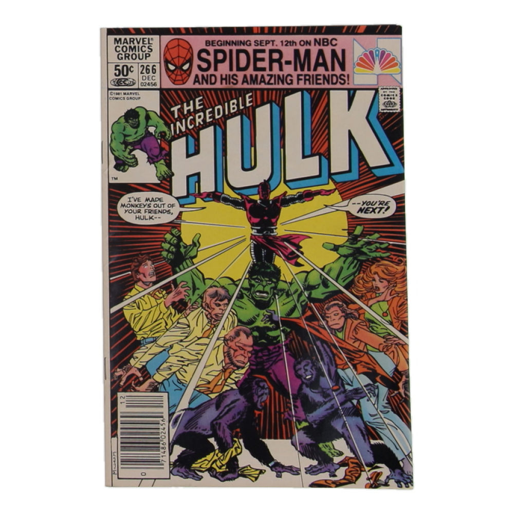1981 "The Incredible Hulk" Issue #266 Marvel Comic Book at PristineAuction.com