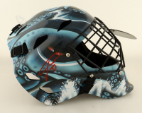 Philipp Grubauer Signed Kraken Goalie Helmet Inscribed "Release The Kraken" (Fanatics) at PristineAuction.com