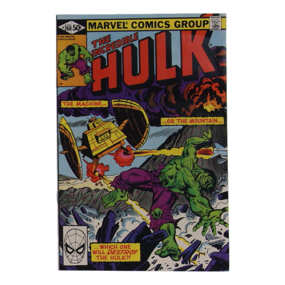 1981 "The Incredible Hulk" Issue #260 Marvel Comic Book at PristineAuction.com