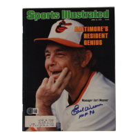 Earl Weaver Signed 1979 Sports Illustrated Magazine Inscribed "HOF 96" (Beckett) at PristineAuction.com
