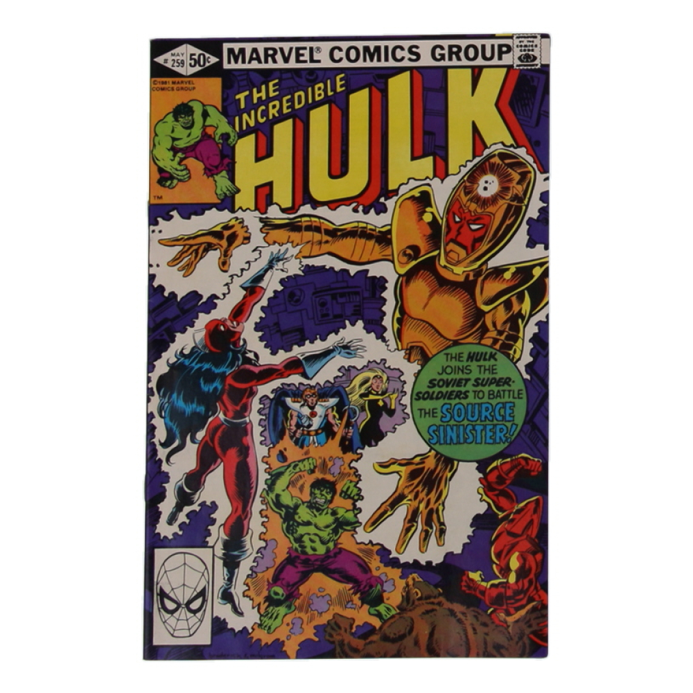 1981 "The Incredible Hulk" Issue #259 Marvel Comic Book at PristineAuction.com