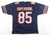 1985 Bears World Champions Jersey Team-Signed by (17) with Mike Singletary, Dan Hampton, Tom Thayer, Mark Bortz  (JSA) at PristineAuction.com