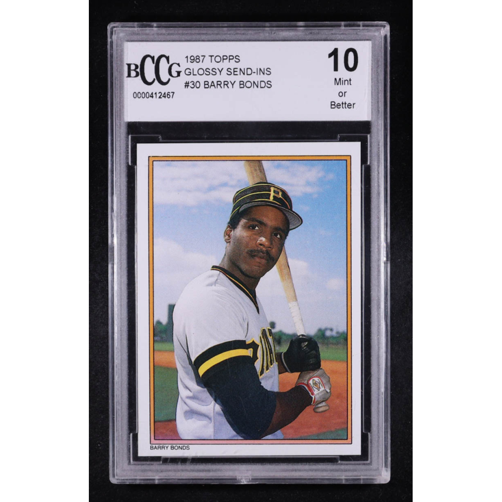 Barry Bonds 1987 Topps Glossy Send-Ins #30 (BCCG 10) at PristineAuction.com