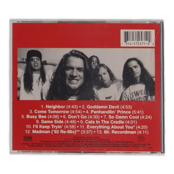 Whitfield Crane Signed Ugly Kid Joe "America's Least Wanted" CD Album Inscribed "2011" (Beckett) at PristineAuction.com Whitfield Crane Signed Ugly Kid Joe "America's Least Wanted" CD Album Inscribed "2011" (Beckett) at PristineAuction.com