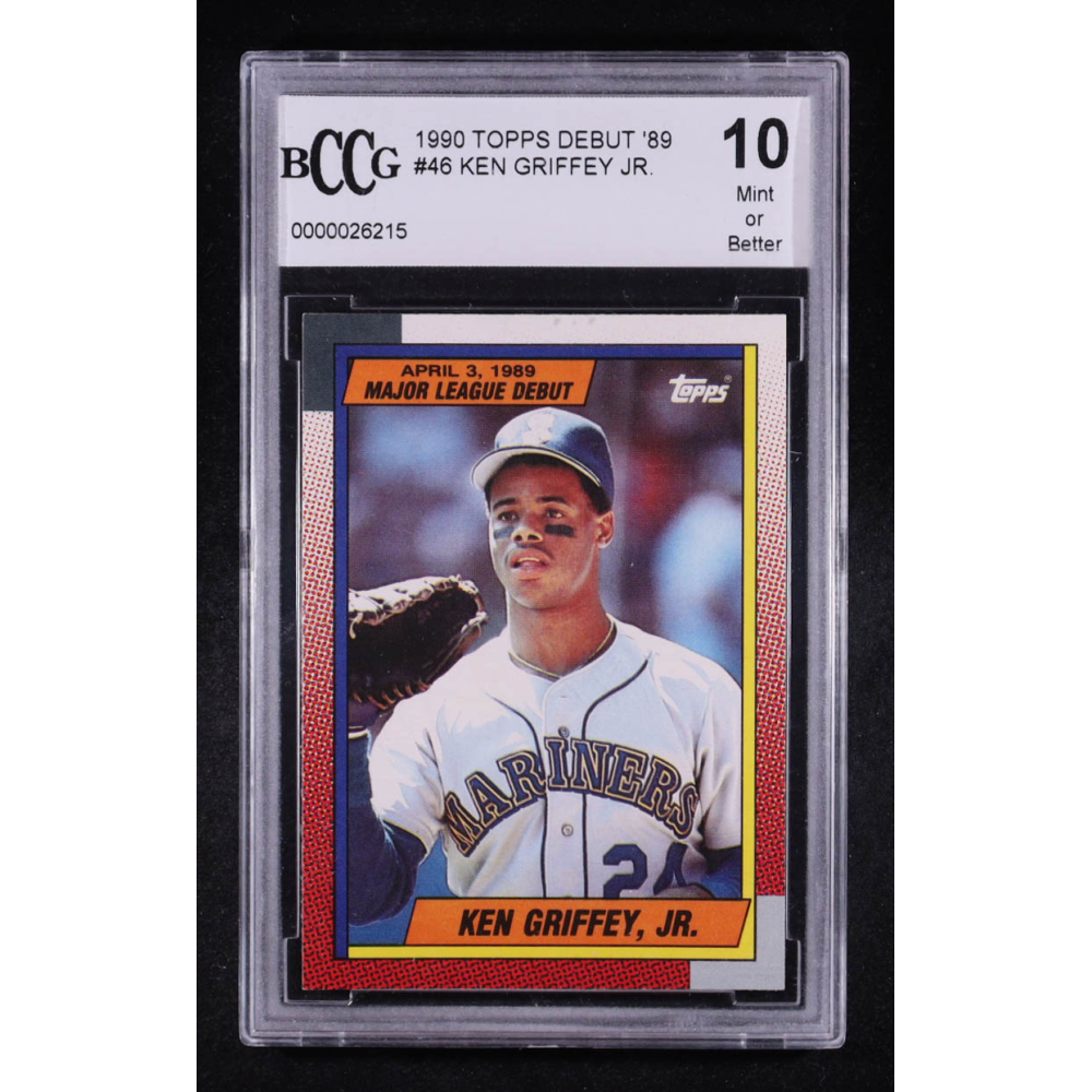 Ken Griffey Jr. 1990 Topps Debut '89 #46 RC (BCCG 10) at PristineAuction.com