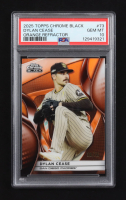 Dylan Cease 2025 Topps Chrome Black Orange Refractors #73 #08/25 (PSA 10) at PristineAuction.com
