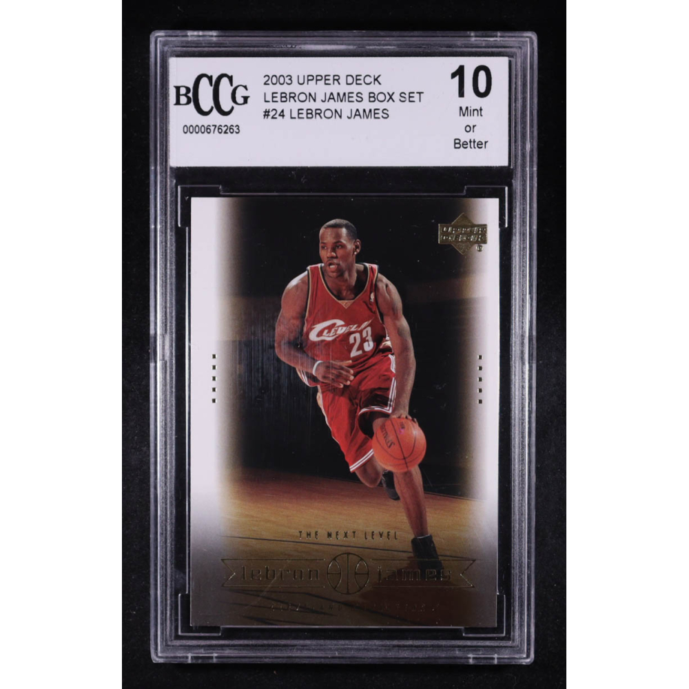 LeBron James 2003 Upper Deck LeBron James Box Set The Next Level #24 RC (BCCG 10) at PristineAuction.com