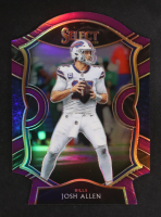 Josh Allen 2020 Select Prizm Purple Die Cut #22 at PristineAuction.com