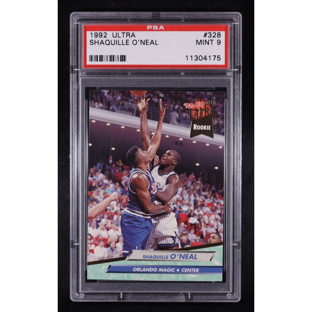 Shaquille O'Neal 1992-93 Ultra #328 RC (PSA 9) at PristineAuction.com