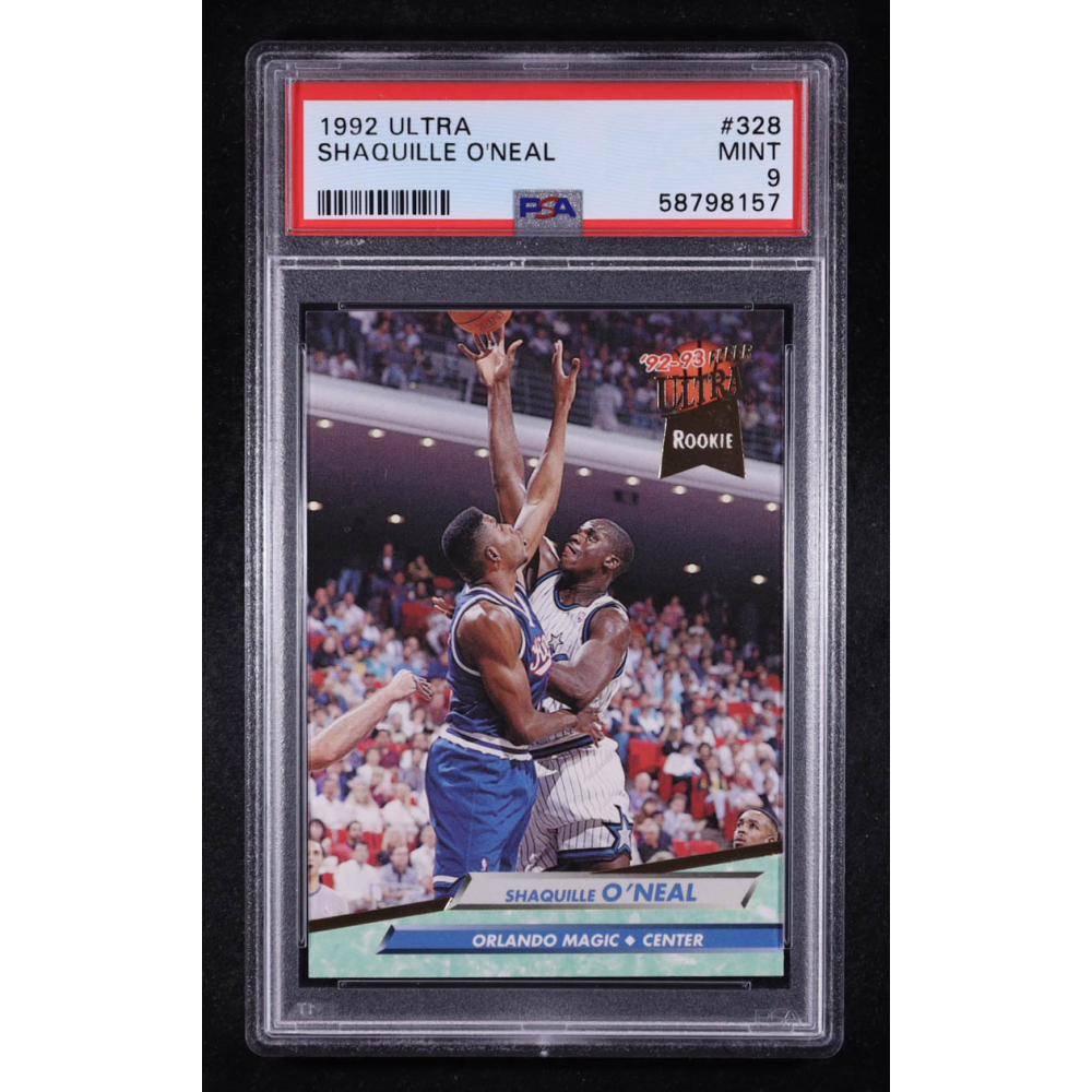 Shaquille O'Neal 1992-93 Ultra #328 RC (PSA 9) at PristineAuction.com
