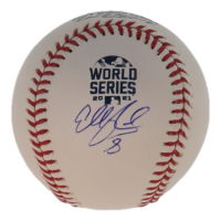 Eddie Rosario Signed OML 2021 World Series Logo Baseball (JSA) at PristineAuction.com