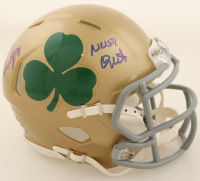 Rudy Ruettiger Signed Notre Dame Fighting Irish Speed Mini Helmet Inscribed "Never Quit" (Beckett) at PristineAuction.com