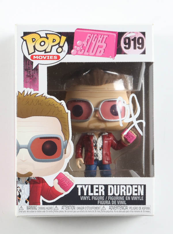 Brad Pitt Signed "Fight Club" #919 Tyler Durden Funko Pop! Vinyl Figure (Beckett) at PristineAuction.com Brad Pitt Signed "Fight Club" #919 Tyler Durden Funko Pop! Vinyl Figure (Beckett) at PristineAuction.com