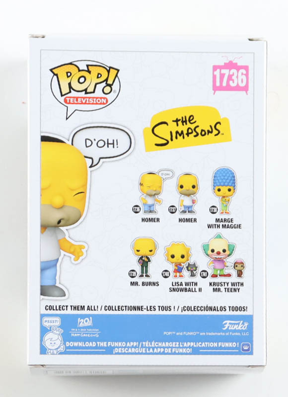Dan Castellaneta Signed "The Simpsons" #1736 Homer Funko Pop! Vinyl Figure (Beckett) at PristineAuction.com Dan Castellaneta Signed "The Simpsons" #1736 Homer Funko Pop! Vinyl Figure (Beckett) at PristineAuction.com