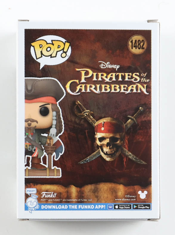Johnny Depp Signed "Pirates Of The Caribbean" #1482 Jack Sparrow Funko Pop! Vinyl Figure (PSA) at PristineAuction.com Johnny Depp Signed "Pirates Of The Caribbean" #1482 Jack Sparrow Funko Pop! Vinyl Figure (PSA) at PristineAuction.com