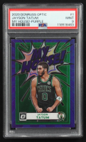 Jayson Tatum 2020-21 Donruss Optic My House Purple #1 (PSA 9) at PristineAuction.com