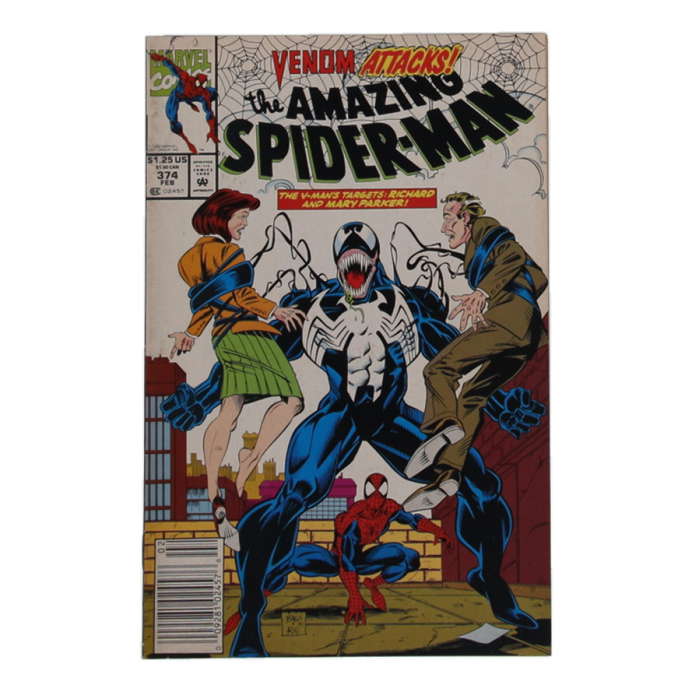 1993 "The Amazing Spider-Man" Issue #374 Marvel Comic Book at PristineAuction.com