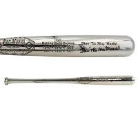 Stan "The Man" Musial Signed Cardinals Silver Commemorative Bat (Beckett) at PristineAuction.com