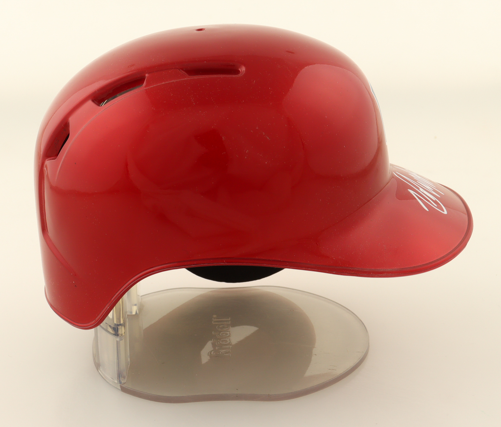 Kyle Manzardo Signed Guardians Baseball Mini Helmet (Beckett) at PristineAuction.com Kyle Manzardo Signed Guardians Baseball Mini Helmet (Beckett) at PristineAuction.com