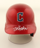 Kyle Manzardo Signed Guardians Baseball Mini Helmet (Beckett) at PristineAuction.com