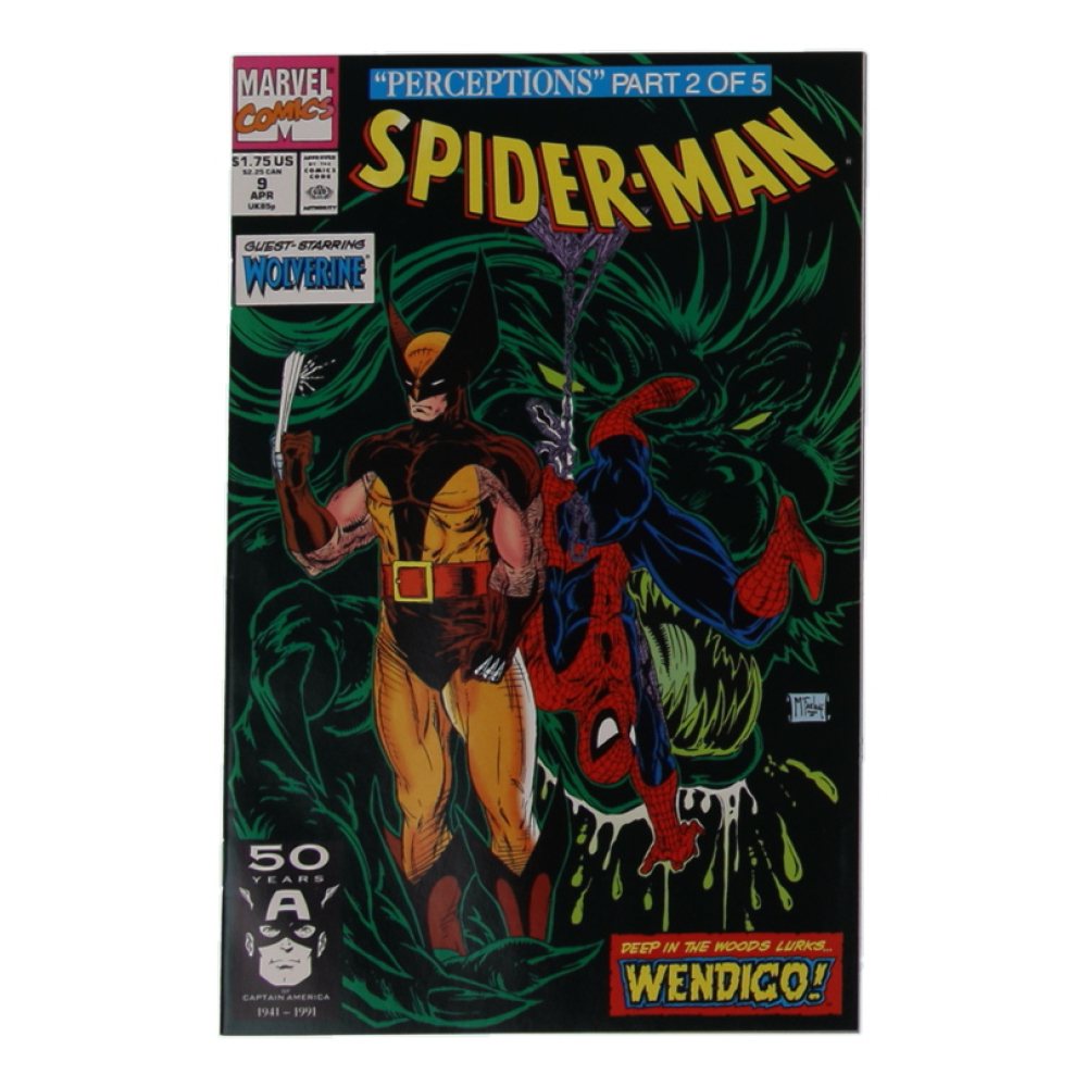 1991 "Spider-Man" Issue #9 Marvel Comic Book at PristineAuction.com