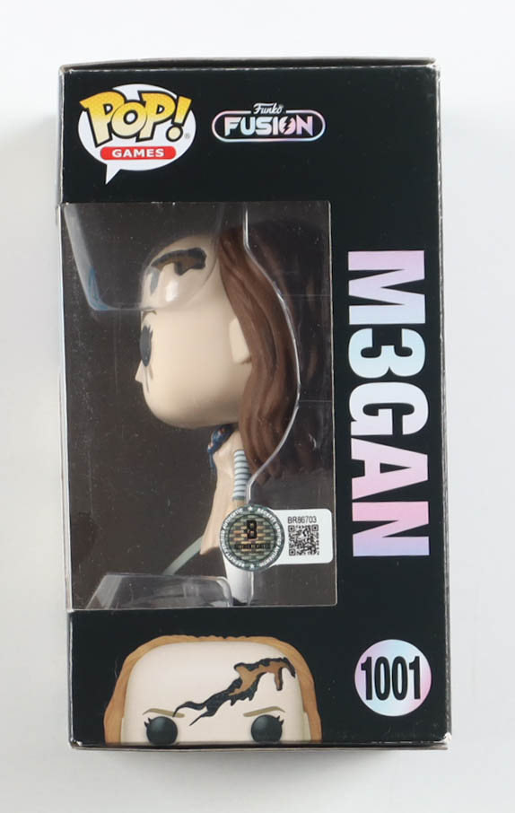 Amie Donald Signed "Funko Fusion" #1001 M3GAN Funko Pop! Vinyl Figure (Beckett) at PristineAuction.com Amie Donald Signed "Funko Fusion" #1001 M3GAN Funko Pop! Vinyl Figure (Beckett) at PristineAuction.com