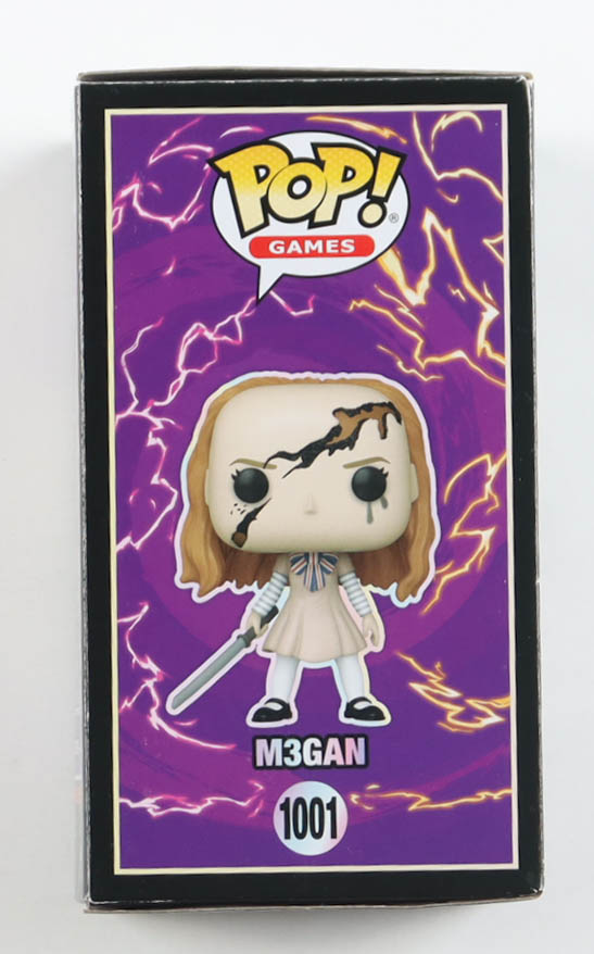 Amie Donald Signed "Funko Fusion" #1001 M3GAN Funko Pop! Vinyl Figure (Beckett) at PristineAuction.com Amie Donald Signed "Funko Fusion" #1001 M3GAN Funko Pop! Vinyl Figure (Beckett) at PristineAuction.com