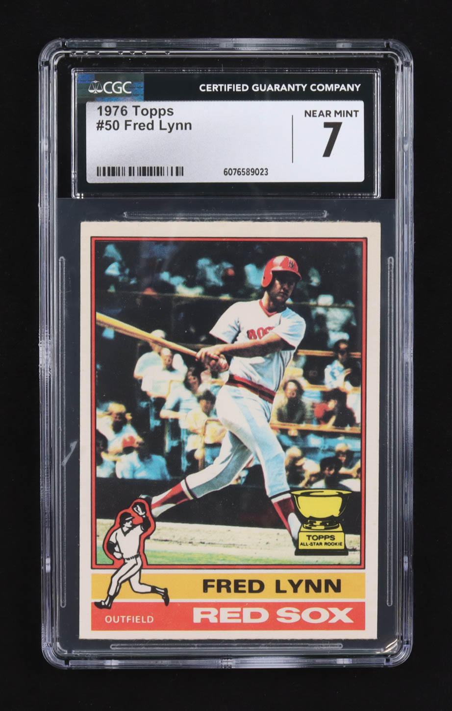 Fred Lynn 1976 Topps #50 (CGC 7) at PristineAuction.com Fred Lynn 1976 Topps #50 (CGC 7) at PristineAuction.com