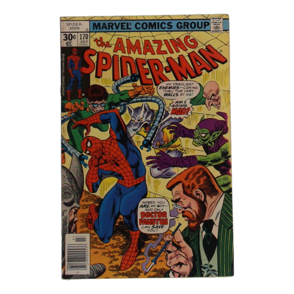 1977 "The Amazing Spider-Man" Issue #170 Marvel Comic Book at PristineAuction.com