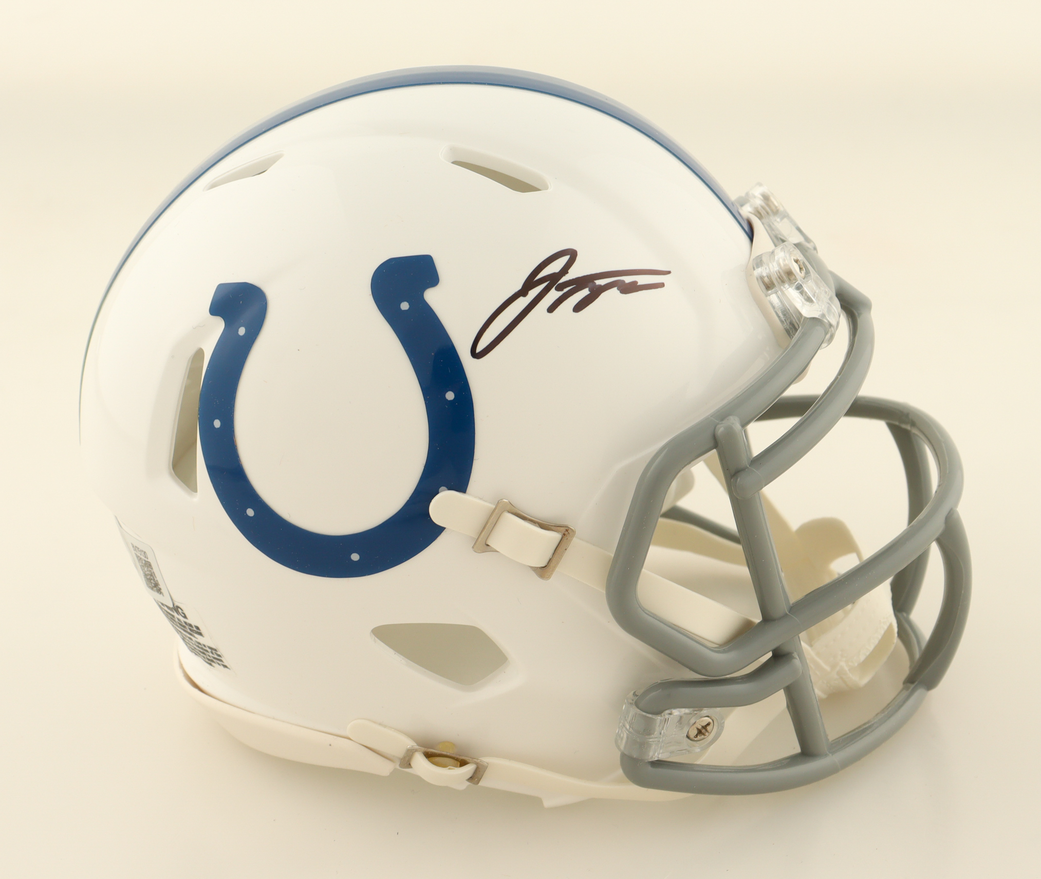 Jonathan Taylor Signed Colts Speed Mini Helmet (Beckett) at PristineAuction.com Jonathan Taylor Signed Colts Speed Mini Helmet (Beckett) at PristineAuction.com
