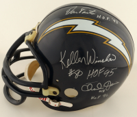 Dan Fouts, Kellen Winslow & Charlie Joiner Signed Chargers Full-Size Helmet Inscribed "H.O.F. '93" & "HOF 95" & "HOF 96" (Beckett) at PristineAuction.com