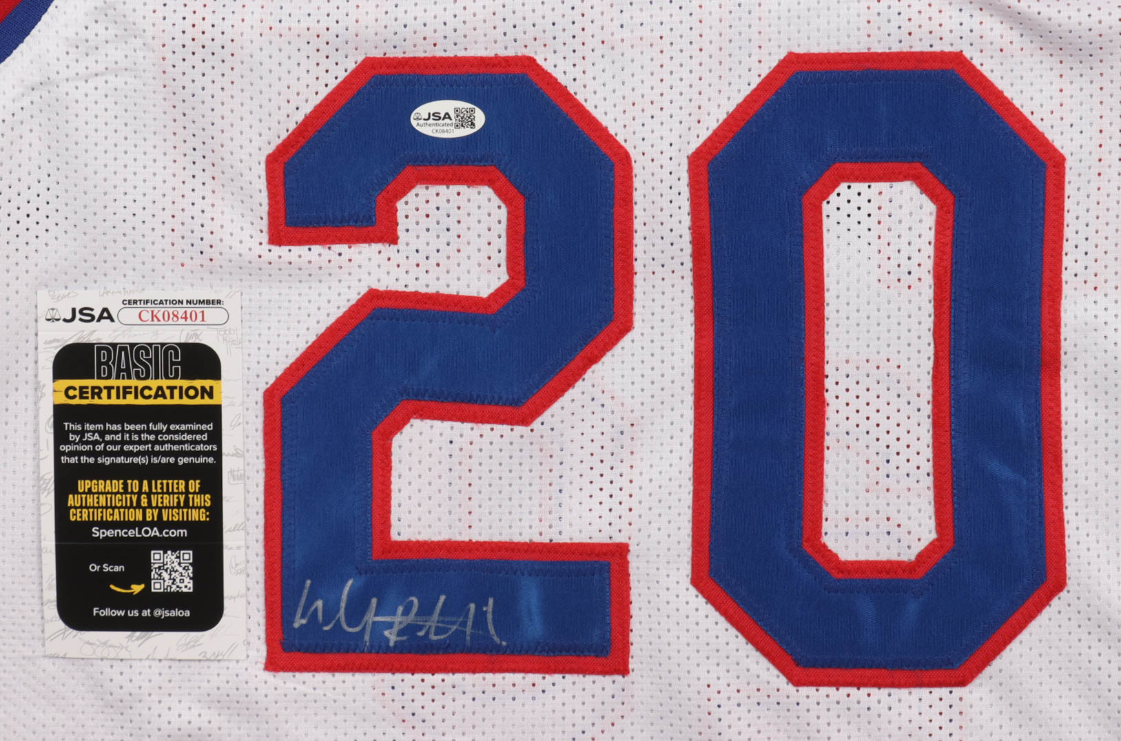 Micheal Ray Richardson Signed Jersey (JSA) at PristineAuction.com Micheal Ray Richardson Signed Jersey (JSA) at PristineAuction.com