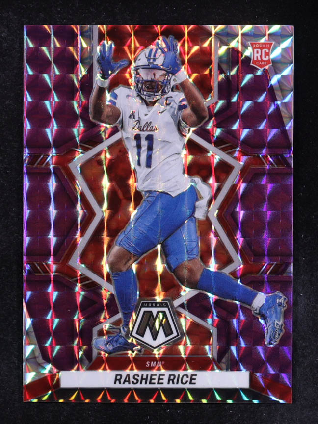 Rashee Rice 2023 Panini Mosaic Draft Picks Mosaic Purple #18 #39/49 RC at PristineAuction.com Rashee Rice 2023 Panini Mosaic Draft Picks Mosaic Purple #18 #39/49 RC at PristineAuction.com