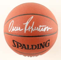 Oscar Robertson Signed Bucks Logo NBA Basketball (Beckett) at PristineAuction.com