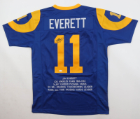 Jim Everett Signed Career Highlight Stat Jersey (JSA) at PristineAuction.com